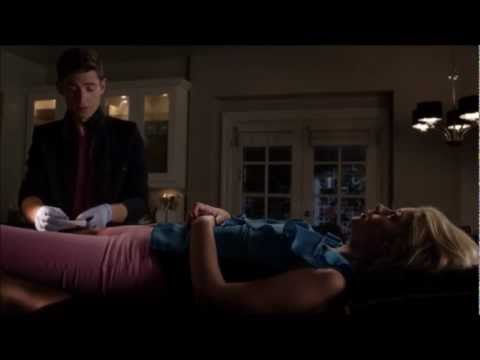 Pretty Little Liars 3x10 - Wren Stitches Hanna's Leg Up.