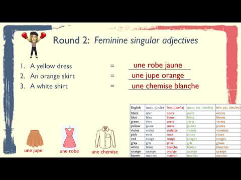 French Adjectives with Madame Castree