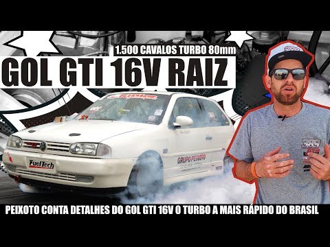 RARÍSSIMO GOL GTI 16V Branco Perola - AGORA COM mais de 1200 CAVALOS