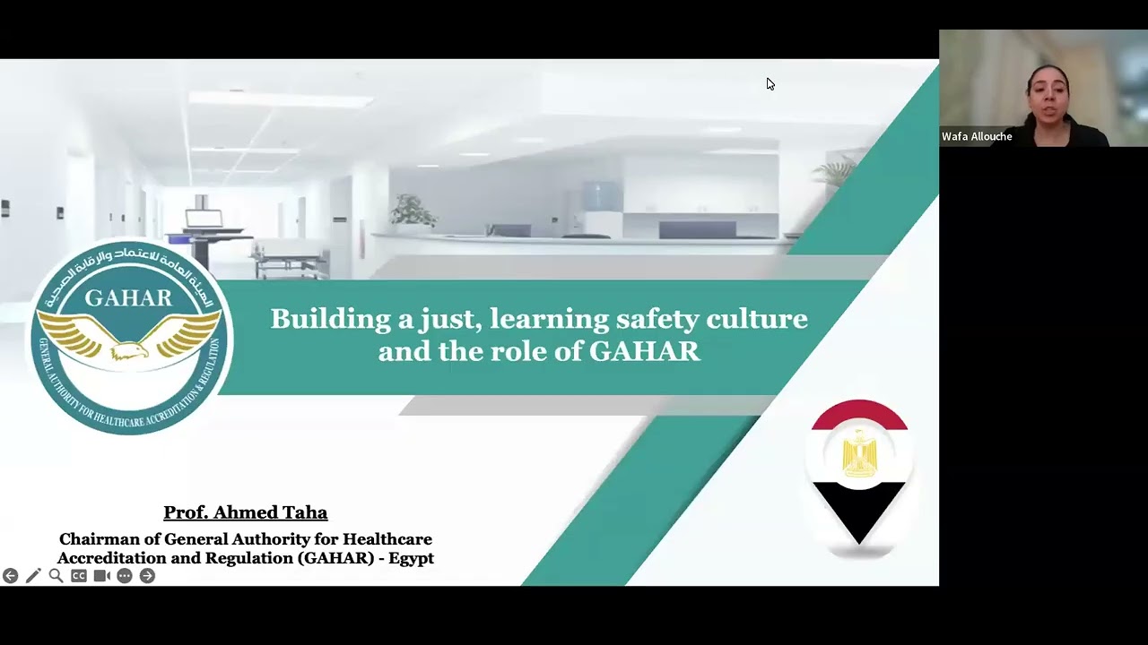AfCOP - Building a Just, Learning Safety Culture and the role of GAHAR