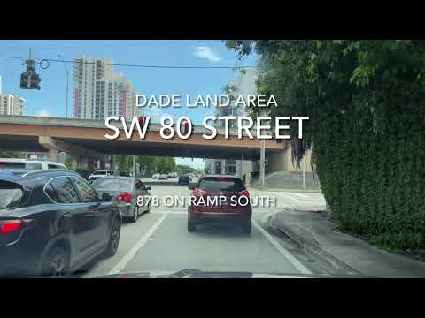 Driving Miami - Sunset Drive SW 72 Street west to 72 Ave to the 878 extension south