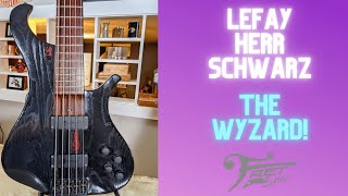 Video thumbnail for Le Fay Herr Schwarz "Wyzard" 5-String Bass by FretSpot