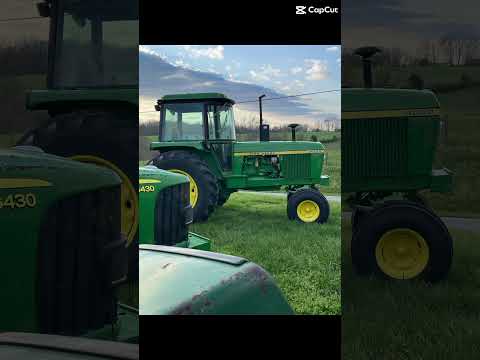 Before and after of one of the John Deere 4030