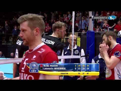 Last point of the Noliko MAASEIK - Lokomotiv NOVOSIBIRSK match in the #CLVolleyM