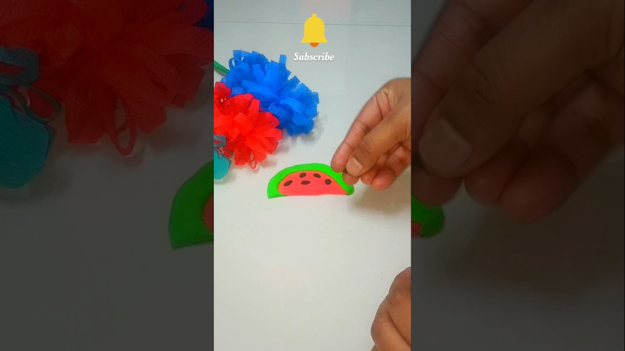 Mini Watermelon Clay Art 🍉 | DIY Clay Watermelon | Easy Polymer Clay Tutorial | #Shorts