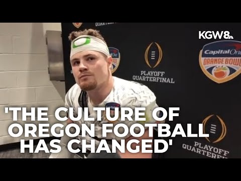 Orange Bowl postgame interview | Oregon LB Bryce Boettcher