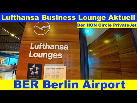 Lounge da classe executiva da Lufthansa Aktuell BER Aeroporto de Berlim | Der HON PrivateJet
