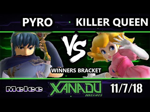 S@X 275 SSBM -  Pyro (Marth) Vs.  Killer Queen (Peach) - Smash Melee Winners Bracket