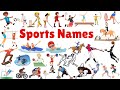 List Of Sports Names Of Sports For Kids In English Sports Vocabulary Types Of Games In English