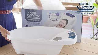 Digitálna vanička pre deti 3v1 Aquascale s váhou a teplomerom