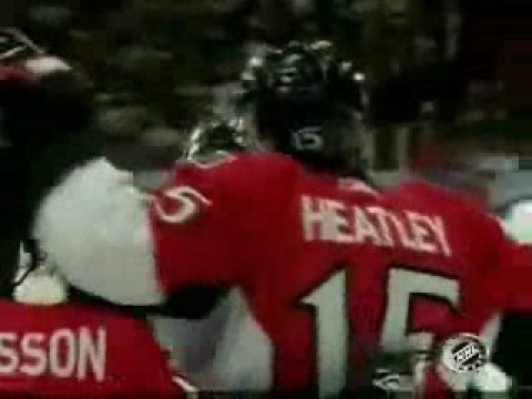 Sens Heatley & Spezza First Goals VS. Pittsburg Penguins