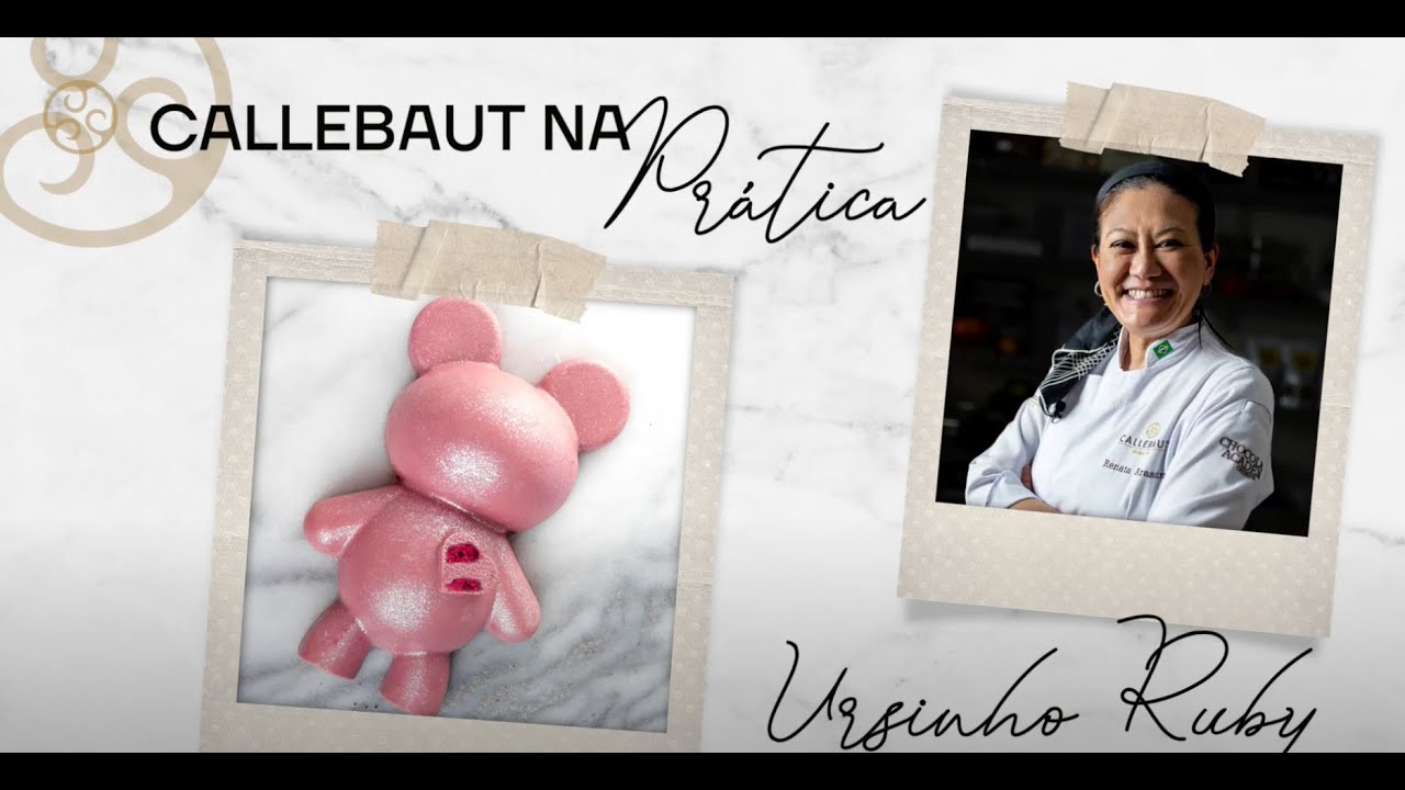 #5 Callebaut na Prática: Urso com Chocolate Ruby Callebaut 32,5%