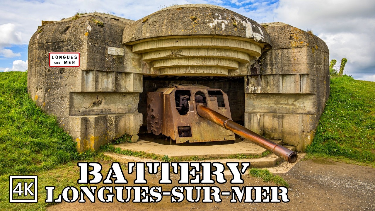 Longues-sur-Mer Battery | The Massive Atlantic Wall Guns | 82nd D-DAY 🇫🇷 Normandy 2026 4K 60 FPS