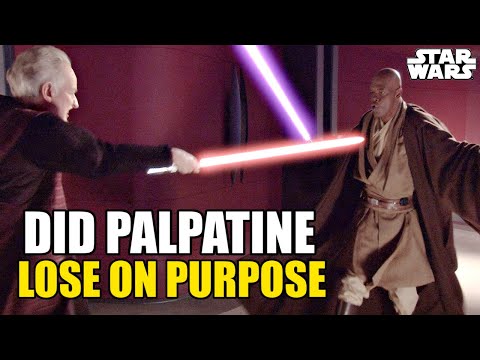 Did Palpatine Lose on Purpose to Mace Windu