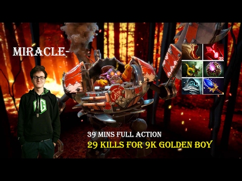 Miracle- [Timbersaw] vs Xcalibur [Lone Druid] Dota2 7.02 - No Mercy!!