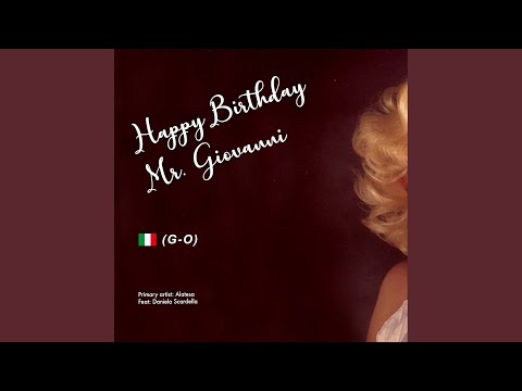 Happy Birthday Mr. GIOVANNI