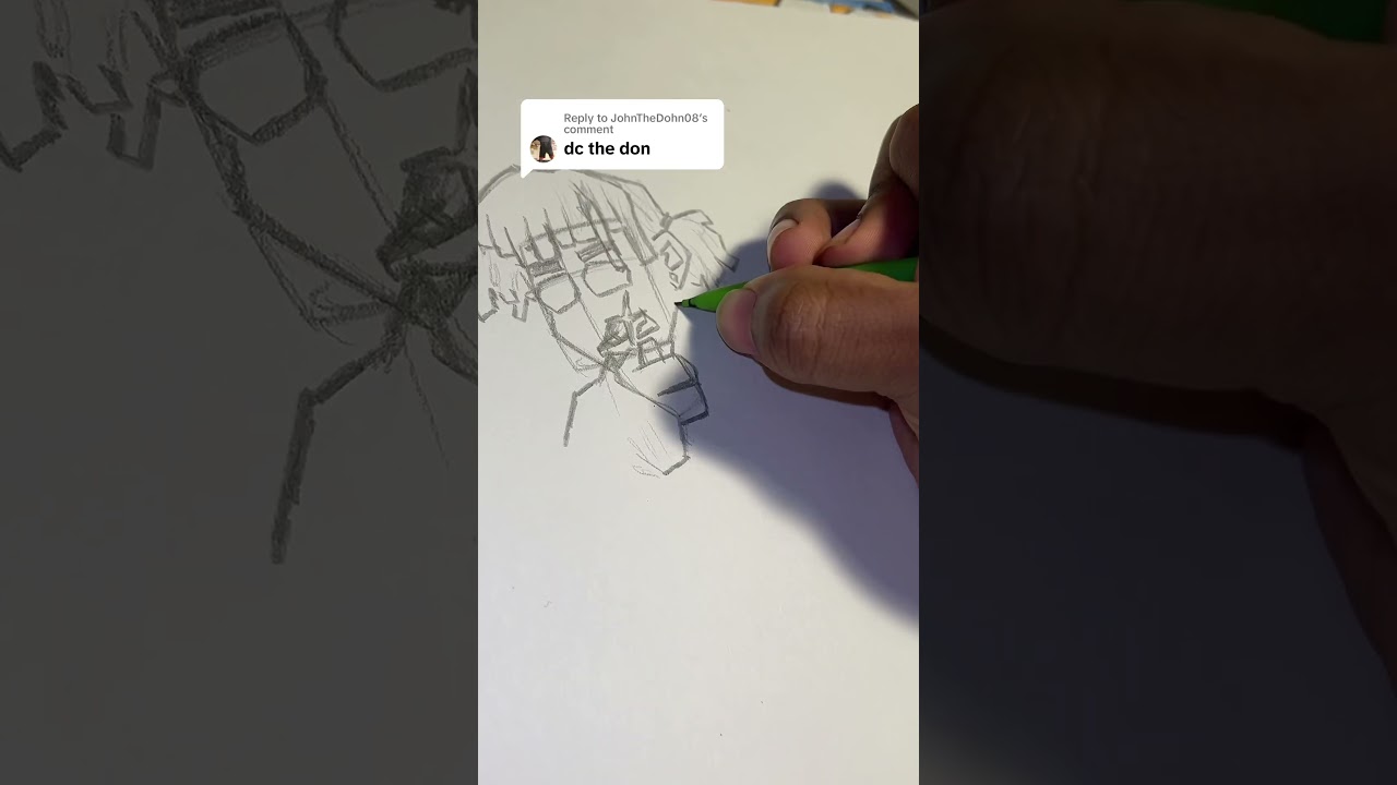 HOW TO DRAW DC THE DON INTO A CARTOON CHARACTER!! #dcthedon #art #howtodraw #arttutorial #draw