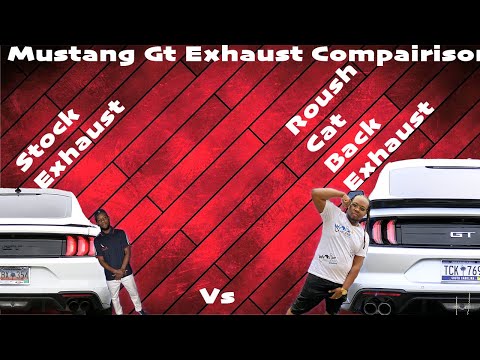 Mustang Gt Roush Catback Exhaust Vs Stock Exhaust