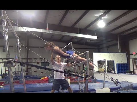 HOW TO LEARN TO DO A FRONT HIP CIRCLE - FRONT HIP CIRCLE TUTORIAL - Gymnastics Uneven Bars High Bar