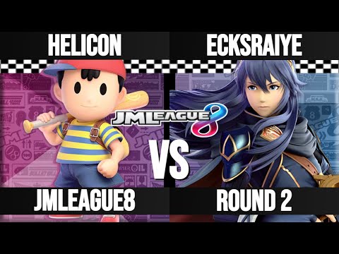 Helicon (Kirby, Ness, Mario) vs Ecksraiye (Lucina) - JMLeague8 Round 2