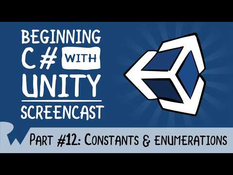 Constants and Enumerations Beginning C with Unity raywenderlich com