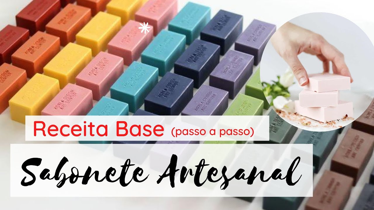 CURSO DE SABOARIA ARTESANAL - Receita Base de SABONETE (passo a passo)