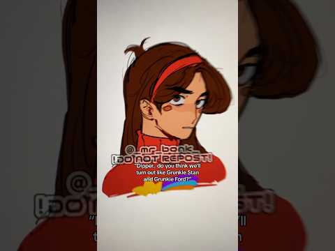 “Do you think we’ll turn out like Grunkle Stan and Ford?” #art #gravityfalls