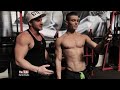 Teen Fitness Model Ellis Kane and Josef Rakich Chest Pump Workout Styrke Studio
