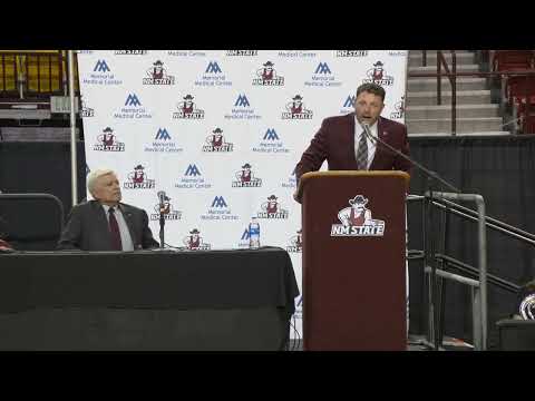 NM State Men's Basketball Coach Greg Heiar introductory presser