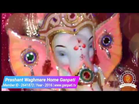 Prashant Waghmare Home Ganpati Decoration Video