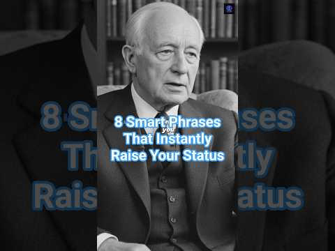 8 Smart Phrases That Instantly Raise Your Status #stoicism #psychology  #motivation