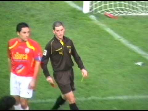 Derribo sobre Juan Germán (Extremadura UD 1-0 CP Montehermoso)