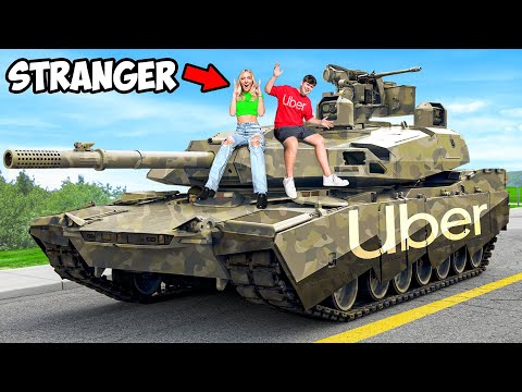 I Ubered Strangers In A Tank!