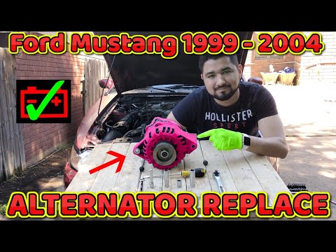 How to remove alternator on a 1999 to 2004 Ford Mustang