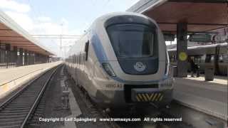 preview picture of video 'SL X60 commuter trains in Uppsala, Sweden'