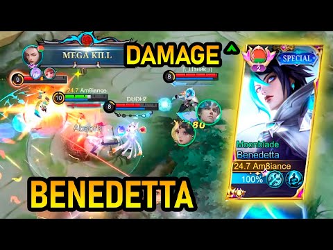 Benedetta Offlane - Extreme Damage!! Top Global Build | Gameplay MLBB