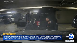 Pasadena police officer accidentally shot by fellow cop in 'horseplay' incident