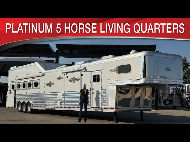 Preview image of Platinum Coach 5 Horse Living Quarters By Outlaw Conversions Twin Slide youtube video