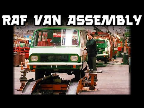 Auto Industry of the USSR. 1987 RAF Assembly Line in Soviet Latvia #sovietcar