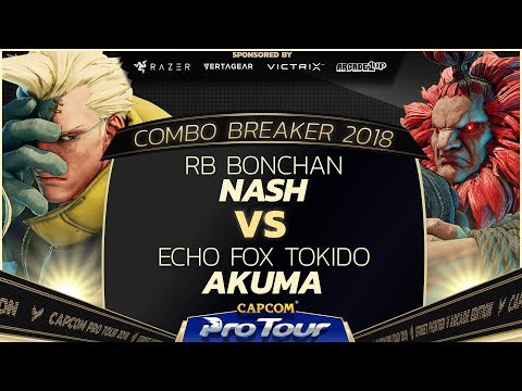 RB Bonchan (Nash) vs Echo Fox Tokido (Akuma) - Combo Breaker 2018 - Top 96 - CPT 2018