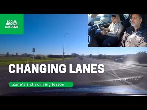 Zane’s 6th driving lesson - Changing lanes
