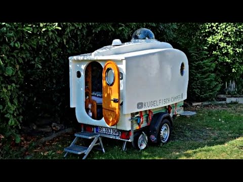 Wohnwagen selbst gebaut für 2800 € ohne Zulassung und TÜV Mini Camper  DIY Mini Wohnmobil