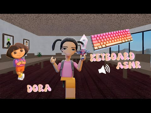 PLAYING MM2 AS DORA *Keyboard ASMR*