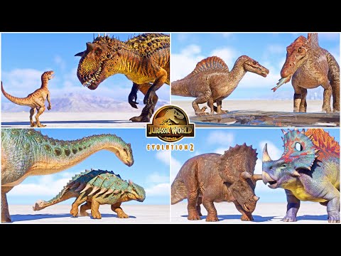 All Hybrid And Modded Dinosaurs Mixed Social Interactions In Jurassic World Evolution 2