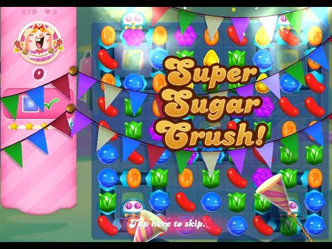 Candy Crush Saga Level 619 (3 stars, NO boosters)