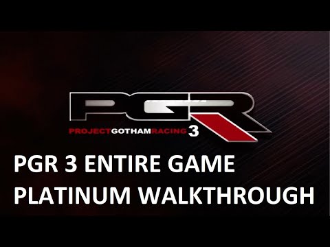 PGR 3 ENTIRE GAME PLATINUM WALKTHROUGH (Project Gotham Racing 3 Xbox 360)