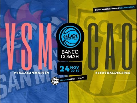#LaLigaArgentinaBancoComafi | 24.11.2018 Villa San Martín vs. Central Olímpico