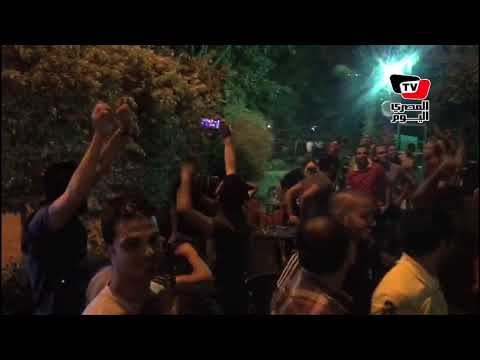 احتفال جماهير الأهلي بالفوز على الترجي التونسي