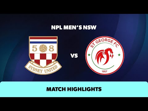 NPL Men's NSW Round 21 Highlights – Sydney United 58 v St George FC