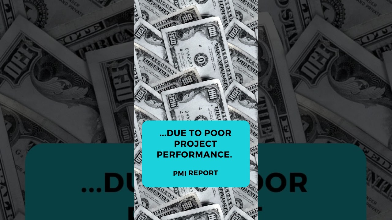 How much money is burnt by poor project management?